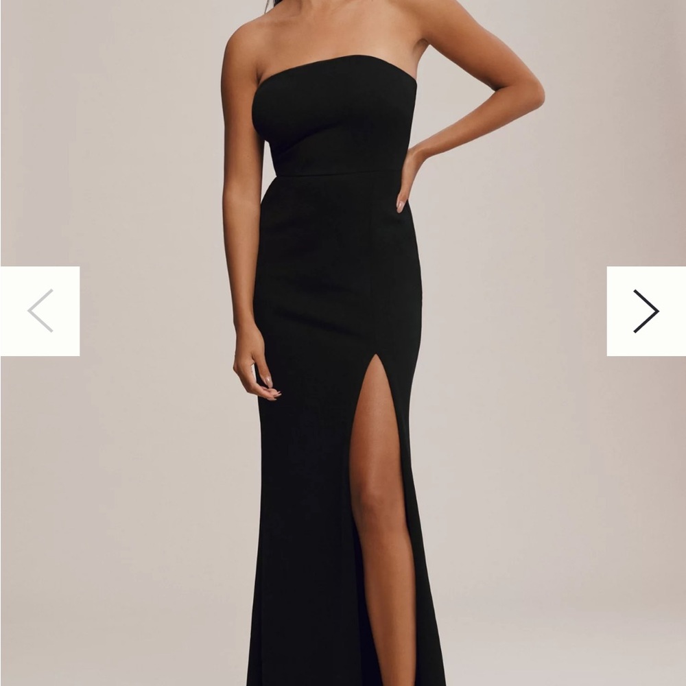 Anthropology BHLDN Adalynn Strapless Stretch Crepe Maxi Gown